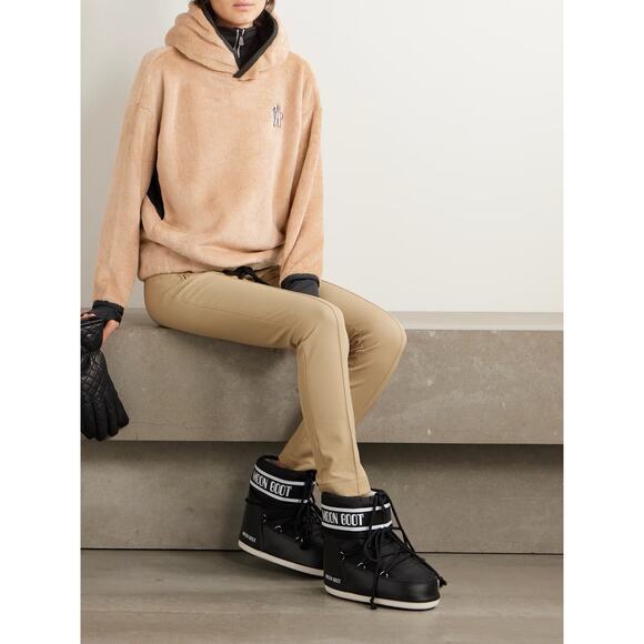 MONCLER GRENOBLE Tech-jersey Trimmed Polartec® Fleece Hoodie - XS - Beige - Picture 2 of 5